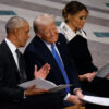 Trump and Obama’s Conversation At Jimmy Carter’s Funeral Sparks Online Talk